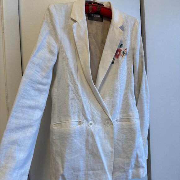 Reformation White Linen Blazer - Picture 3 of 6